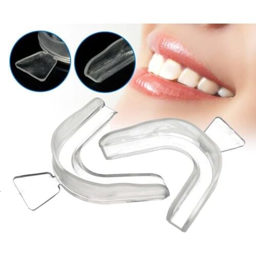 HOT SALE 2Pcs Teeth Whitening Braces Self Made Thermosetting Denture Gel Whitening Denture Dental Sleeve