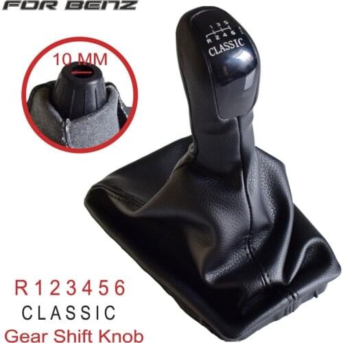 For Mercedes Benz E Class W211 S211 2002 2003 2004 2005 2006 2007 2008 2009 Car 6 Speed Gear Shift Level Knob With Leather Boot