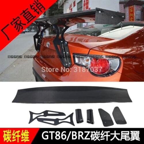 For Subaru BRZ Toyota 86 GT86 2012-2015 Carbon Fiber Rear Roof Spoiler Wing Trunk Lip Boot Cover Car Styling