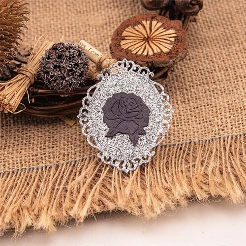 5x6cm The roses mirror Scrapbooking DIY Embossing Mothers Day paper dies cutting dies carbon steel cutter Metal die cards