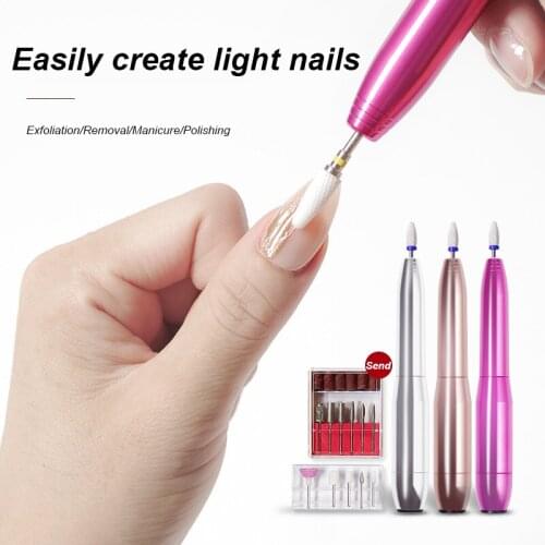 Cutter for manicure nail equipment in-line electric manicure cutter Nail drill bits nail tool set milling Professional nail file