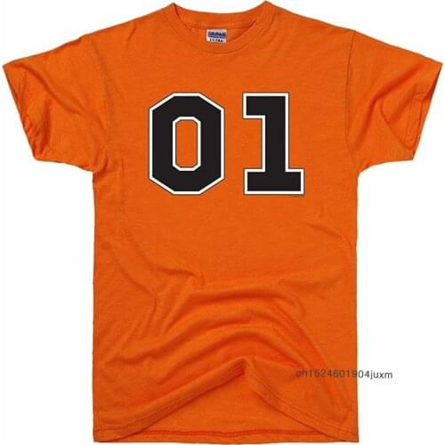 100% Cotton T-shirts O-neck Tshirt Mens Tees Dukes of Hazzard 01" General T Shirt Latest Tops