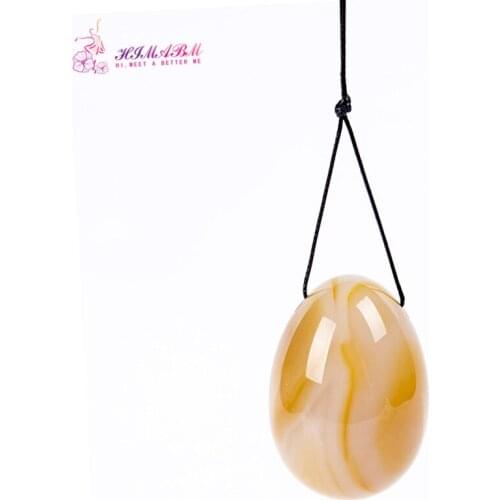 HIMABM 1 Piece Natural Agate egg for Kegel Exercise pelvic floor muscles vaginal exercise postpartum yoni ben wa ball