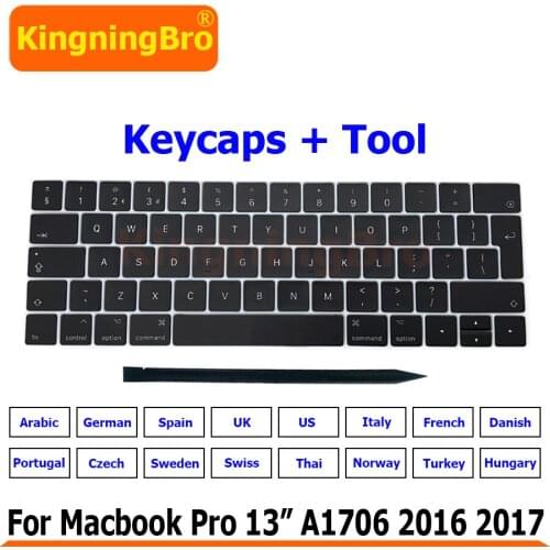 Laptop A1706 Keys Keycaps Key Cap Keyboard Scissor Repair for Apple Macbook Pro 13" A1706 2016 2017 years