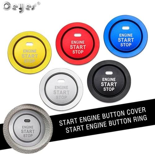 Ceyes Car Styling Stickers For Toyota Corolla Camry Rav4 Yaris C HR Prius Auto Engine Start Stop Button Ring Covers Accessories