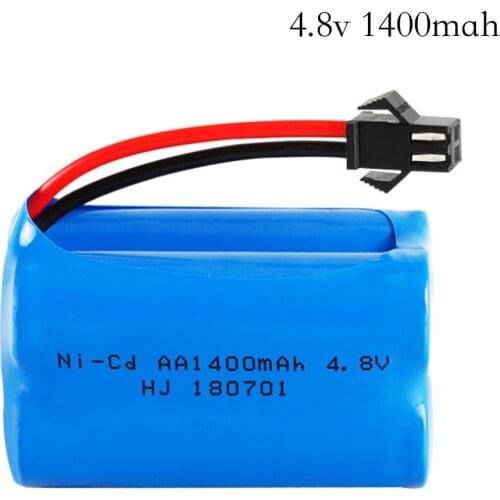 4.8v 1400mah Ni-Cd Battery nicd AA 4.8v rechargeable battery pack for RC cars 4.8v RC boat toy Battery 4.8 V 1400 Ni-Cd Battery