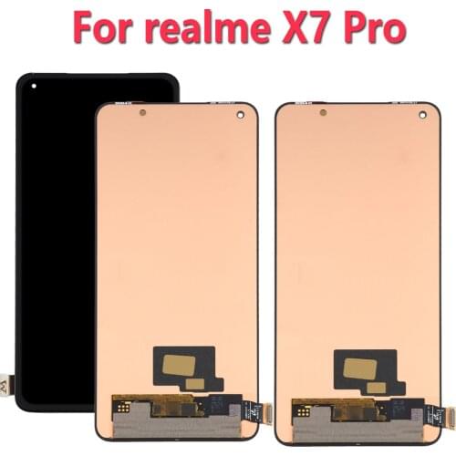 Original AMOLED Display Replace 6.55" For Realme X7 Pro 5G RMX2121 RMX2111 LCD Touch Screen Digitizer Assembly