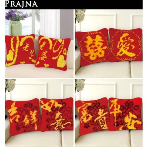 Prajna Kussen Knoopkussen Dieren Latch Hook Cushion Latch Hook Pillow Embroidery Cushion Foamiran For Needlework Knooppakket Diy