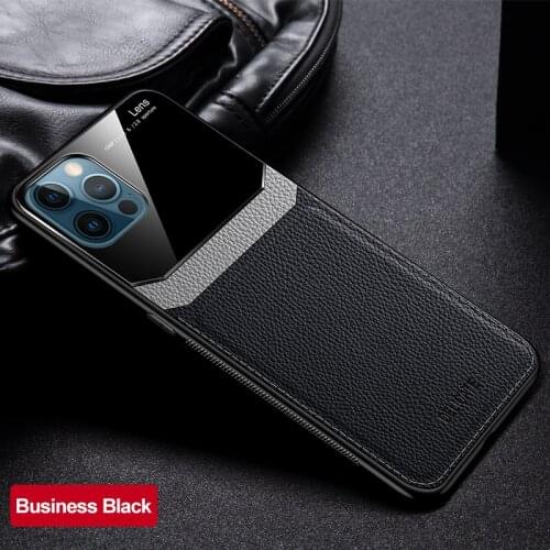 Luxurious Business Ultra-thin Shockproof Dermatoglyph Phone Case For iPhone SE 2020 6 7 8 Plus X XS XR 11 12 Mini Pro Max Cover