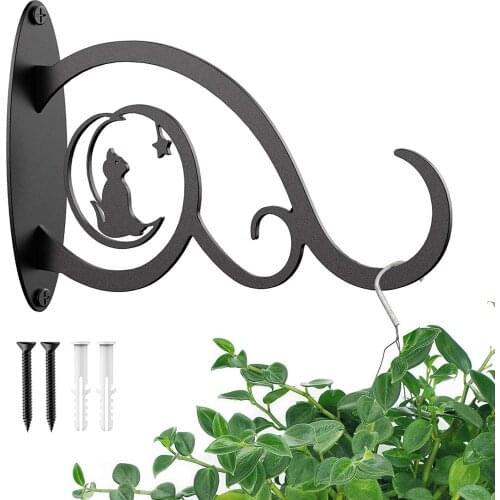 Garden Hanging Coat Hooks Wall Door Key Hanger Home Storage Racks for Hanging Lantern Wind Chime String Light Plant Bracket