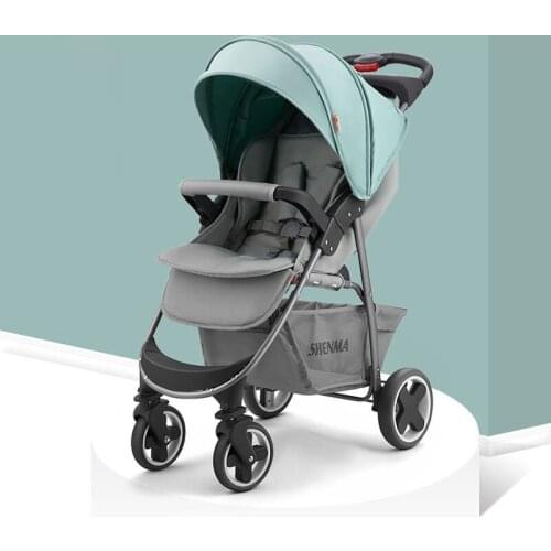Folding Baby Stroller Portable Travel Baby Carriage 360 Degree Universal Wheel Newborn Infant Pram for 0-3 Y