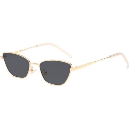 Fashion Women Small Cat Eye Sunglasses Classic Brand Designer Square Metal Frame Sun Glasses for Female UV400 Sun Shades