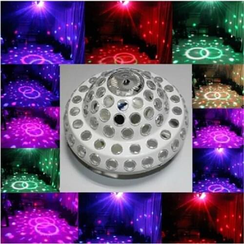 Led laser magic ball lamp KTV flash rotating colorful light bar room lighting 360 degree rotation irradiation of red green laser