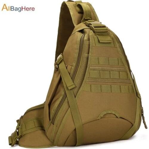 Crossbody Bag Tactical Chest Pack Single Shoulder Rucksack Waterproof Utility Laptop School Backpacks Cycling Camping Hiking Bag