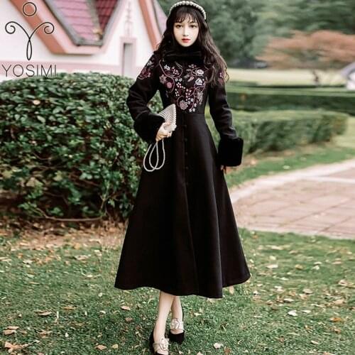 YOSIMI Women's Coats With A Collar