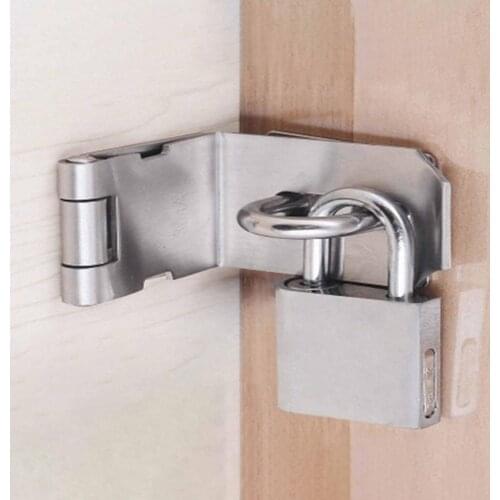 3Inch/4Inch/5Inch Drawer Hasp Sturdy Stainless Steel Right-angle Hardware Hotel Home Door Window Cabinet Latch