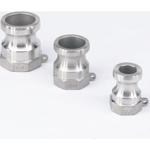 1/2" - 4" BSP DN15-DN100 Female Stainless Steel Type A Plug Camlock Fitting Groove Coupling
