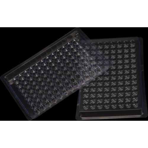 10 Pcs Plastic Hemagglutination Plate 96 Holes Blood Clotting Board Original Plate V well 90 & 110 degree U well