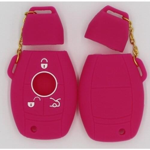 4PC Silicone Key Case Cover Key Case Shell Holder for Mercedes Benz A C E M S Class W176 W211 W164 W205 W206 W906 W 221 Fob