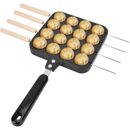 Non-Stick pan Non-Stick Takoyaki Grill Pan Plate Cooking Baking Mold Tray Pan Solid and Available for Long Service Life