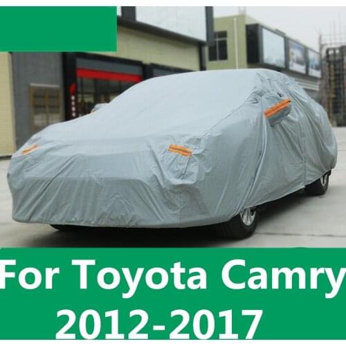 Car cover thickening car cover rain sunscreen anti-frost snow clothing car Accessories For Toyota Camry 7th Sedan 2012-2017