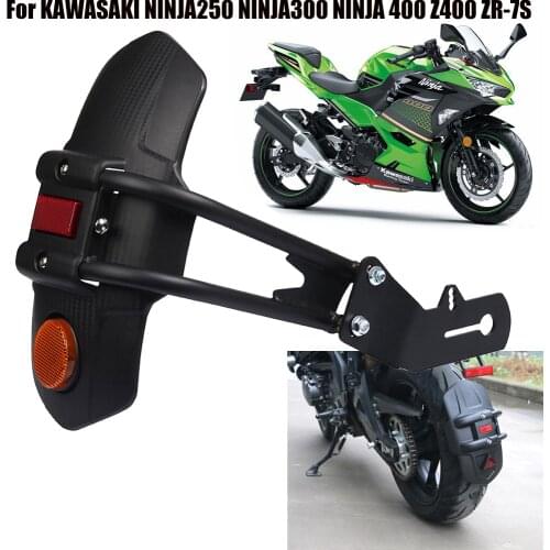 For KAWASAKI NINJA250 NINJA300 NINJA400 NINJA 400 300 250 Z400 ZR-7S Motorcycle Rear Fender Mudguard Mudflap Back Splash Guard