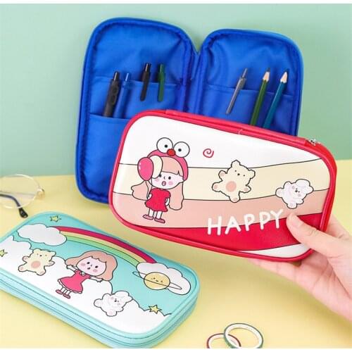 Pencil Cases Estuches Escolares Kawaii Childrens School Supplies Korean Stationery Large Capacity 100 Pen Case Cute Bag Girls