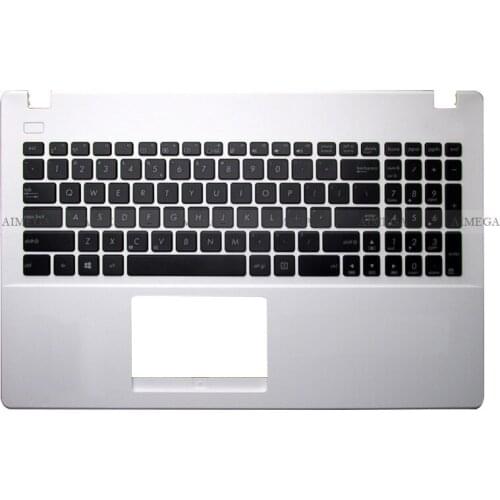 NEW Laptop For Asus X551 X551C X551M X551S Black White Laptop Palmrest Upper Case With US Keyboard