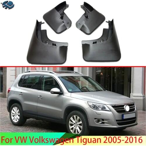 For VW Volkswagen Tiguan 2005-2016 4PCS Mud Flaps Splash Guards Fender Mudguard Kit Mud Flap Splash Guards Mudguard Car styling