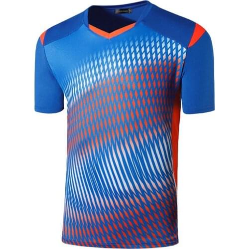 Jeansian Mens Sport Tee Shirt Tshirt T-Shirt Tops Gym Fitness Running Workout Football Short Sleeve Dry Fit LSL250 Blue2