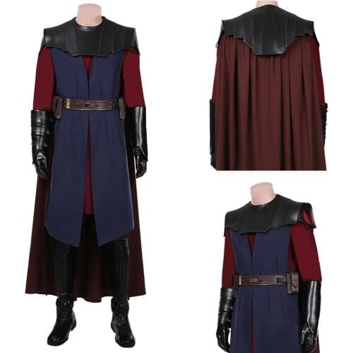 The Clone Wars -Anakin Skywalkeri Cosplay Costume Coat Cloak Uniform Outfits Halloween Carnival Suit