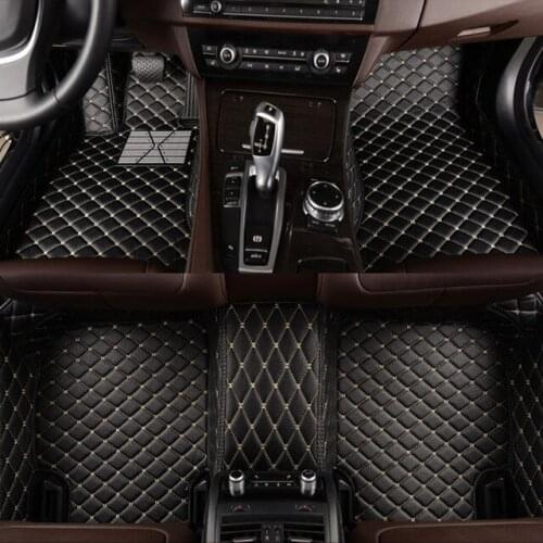 Leather Car floor mat carpet rug for Infiniti EX25 EX35 FX35 JX QX50 Q60 QX50 QX56 QX70 QX80 M25 M37 ESQ custom fit car foot mat