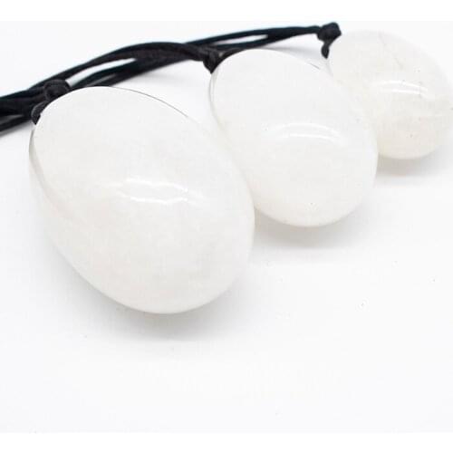 Quartz Yoni Egg Set Natural Jade Kegel Sphere Pelvic Floor Muscle Kegel Exercise Tightening Vaginal Ben Wa Ball Massage Stone