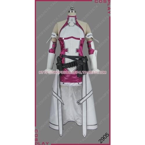 Sword Art Online Gun Gale Online Fatal Bullet Yuuki Asuna Dress Uniform Outfit Game Cosplay Costume S002
