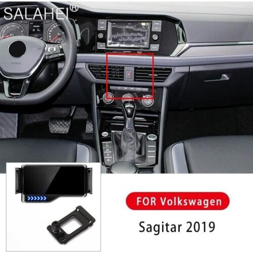 Multi-function Automatic Induction Electric Smart Phone Stand For GPS Support Supplier For Volkswagen VW Sagitar 2019 Auto Parts