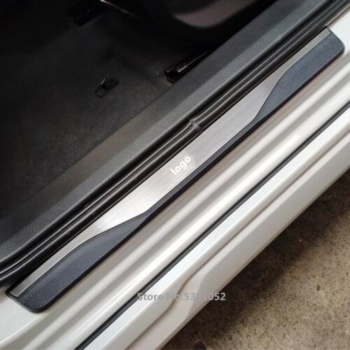 Car Door Sill Cover Trim Stainless Steel Scuff Pedal Protector for Mitsubishi ASX RVR 2021 2011 2020 2019 2018 2017 Accessories