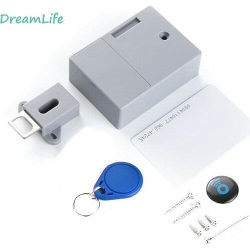 Invisible Hidden RFID Free Opening Intelligent Sensor Cabinet Lock Locker Wardrobe Shoe Cabinet Drawer Door Lock Safety Protect