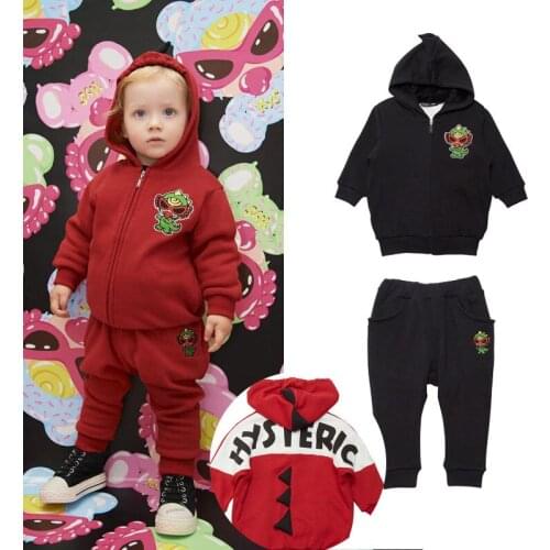 2020 New Sweater Sweat Enfant Girls Clothing Hoodies Toddler Sweatshirt Girl Boy Clothes Long Sleever Set Pattern Pacifier B