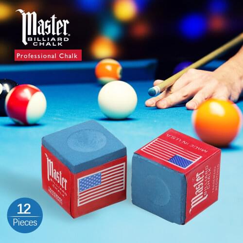 Original Master Chalks 5 Colors Dry Snooker Oily/Dry Nature Durable Pool Cue Strong Friction Billiar Chalks Billiard Accessories
