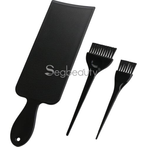 Segbeauty Highlighting Paddle with 2 Hair Dye Tint Brush Hair Colour Board for Balayage Highlights Tinting Brush Coloring Set