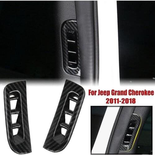 2Pcs Air Vent Outlet Cover Trim For Jep Grand Cherokee 2011-2018 Car Accessiones Interior Decoration Auto Inner Covers High end