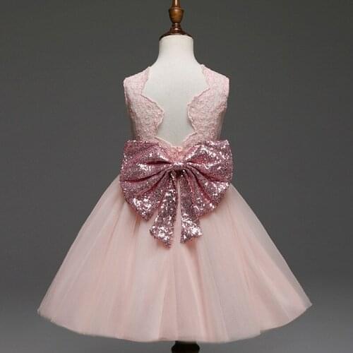 Girls Dresses 2018 New Brand Princess Girl Clothes Bowknot Sleeveless Party Dress Girls Clothes For 1-6 Years
