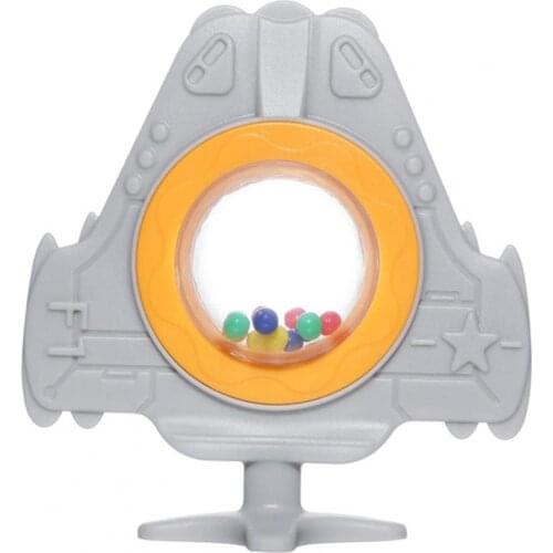 Early Learning Teether High Toughness Elastic Fine Craftsmanship Silicone Baby Airplane Bell Teether Toy for Home