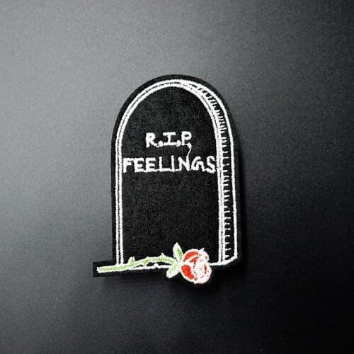 Monument Size:4.9x7.2cm Iron On Patches Sewing Embroidered Applique for Jacket Clothes Stickers Badge DIY Apparel Accessories