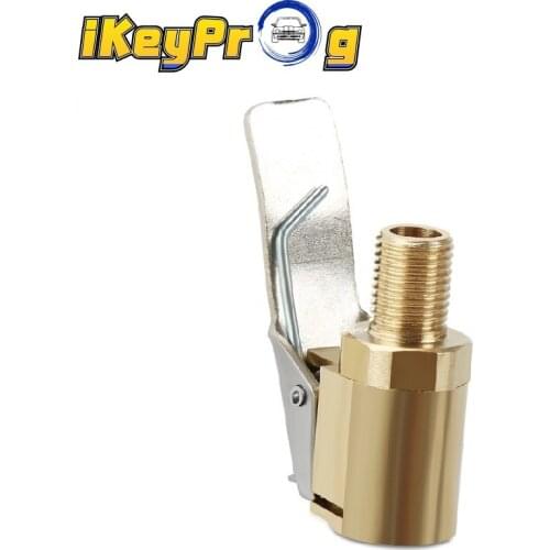 Car Tyre Tire 8mm Clip Wheel Brass Air Chuck Inflator Pump Valve Connector Clamp Adapter