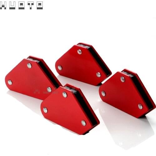 4 Pcs/set 9Lb Mini Triangle Welding Positioner Magnetic Fixed Angle Clamp 45/90/135 Degrees Soldering Welding Iron Locator Tools