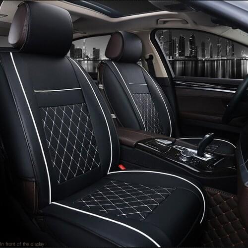 1pcs All Car Fashion Luxury PU Leather Support Pad Universal Car Seat Cushion Car Accessories