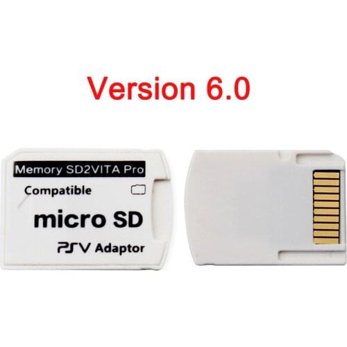 V6.0 SD2VITA PSVSD Memory Card Adapter For PSVita Henkaku 3.65 System 1000 2000 TF Card Converter Memory Card Is Not Included