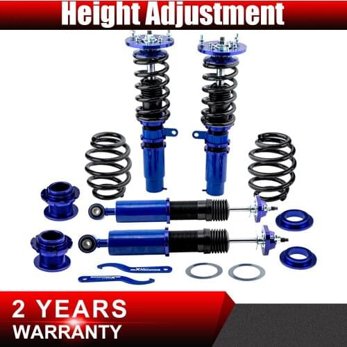 Coilover Shock Absorber Kits for BMW 3 Series E46 320 323 328 M3 Adj. Height Estate Saloon Suspension Damper Force Camber Plate