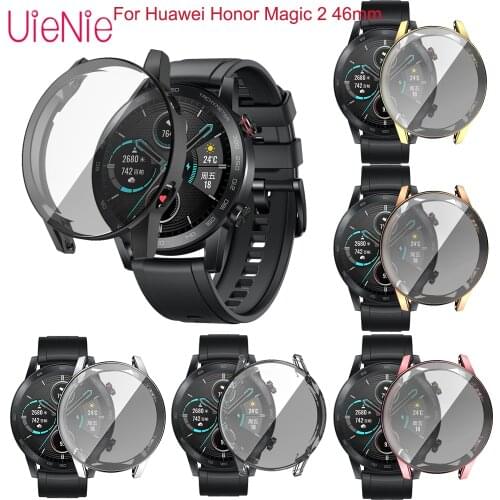 Full-Inclusive Electroplating TPU Protective Shell For Huawei Honor Magic 2 46mm Watch Cover Protection Frame Case Accessories